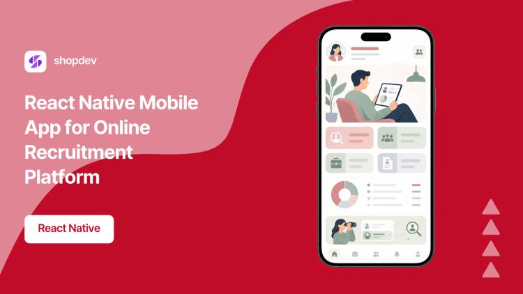 React Native Mobile App for Online Recruitment Platform image