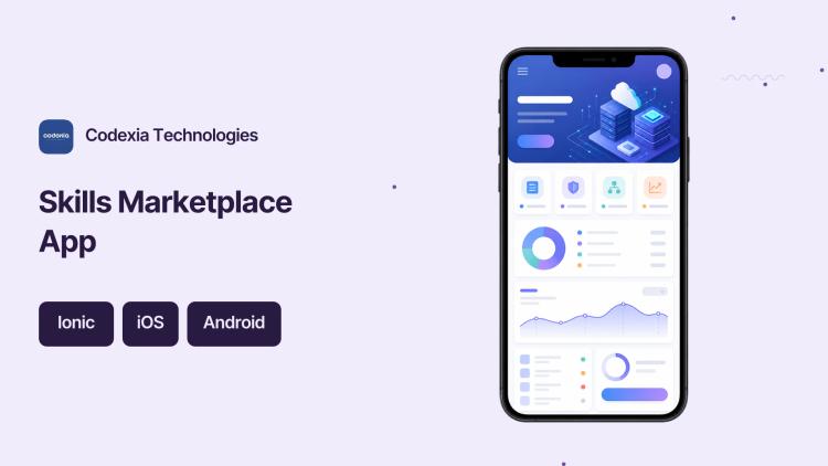 Preview of the Skills Marketplace Mobile App (iOS & Android)