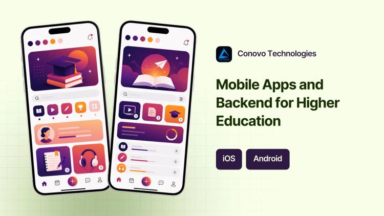 Preview of the Mobile App and Backend API for Higher Education Company