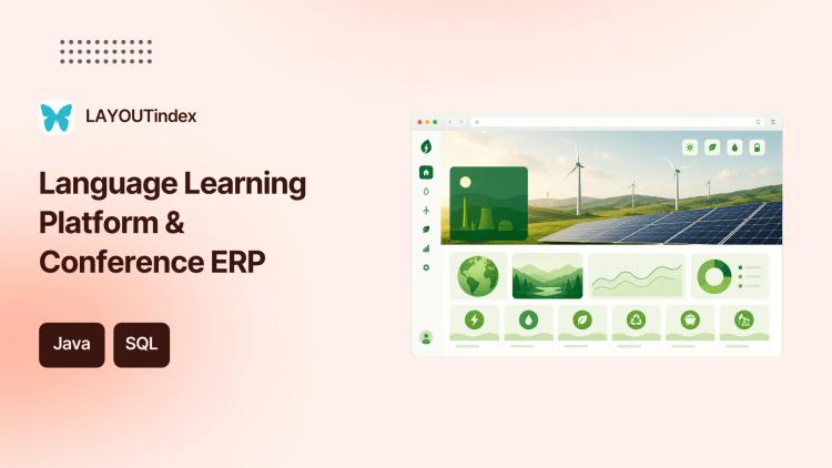 Preview of the Custom Web Software: Language Learning Platform & Conference ERP