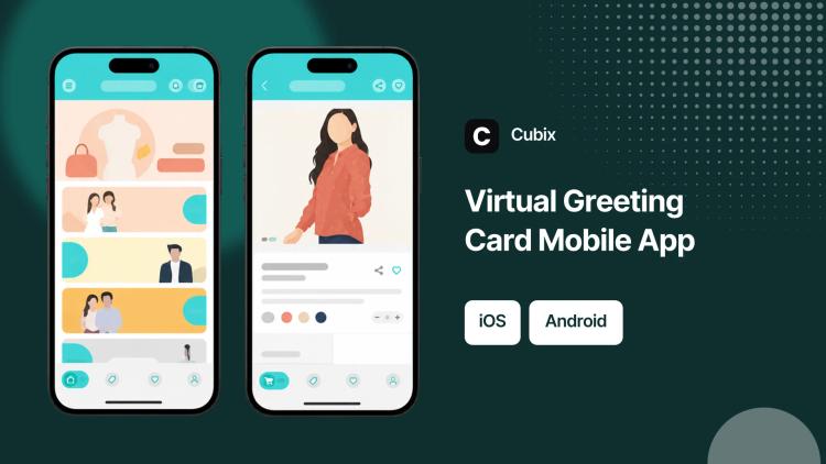Preview of the Virtual Greeting Card Mobile App