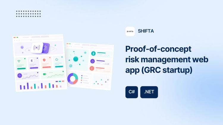 Preview of the Proof-of-concept risk management web app (GRC startup)
