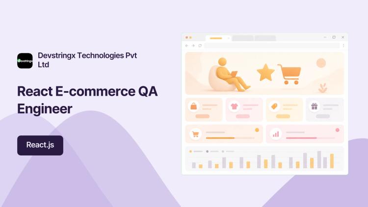 Preview of the QA Support for React-based E-commerce Website