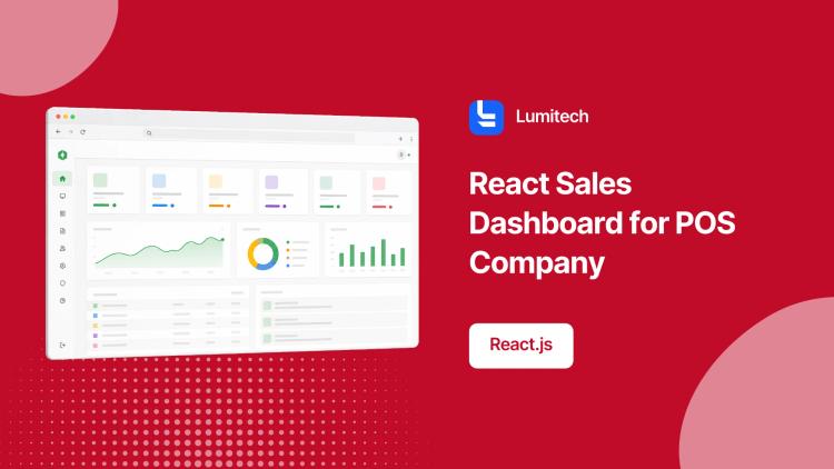 Preview of the React Sales Dashboard for POS Company