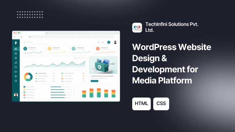 Preview of the WordPress Website Design & Development for Media Platform