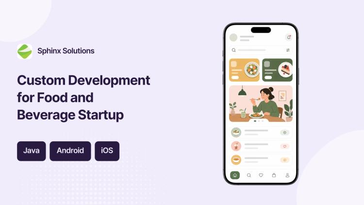 Preview of the Custom Development for Food and Beverage Startup