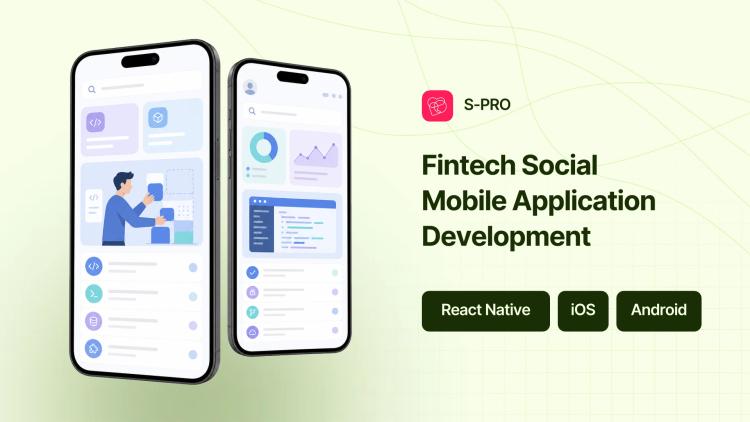 Preview of the React Native Fintech & Social Mobile App Development