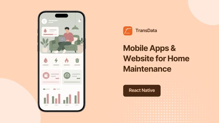 Preview of the React Native Mobile Apps and Website for Home Maintenance Provider