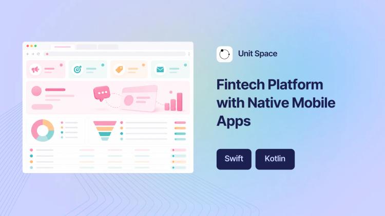 Fintech Platform and Native Mobile Apps for Crypto Marketing Agency image