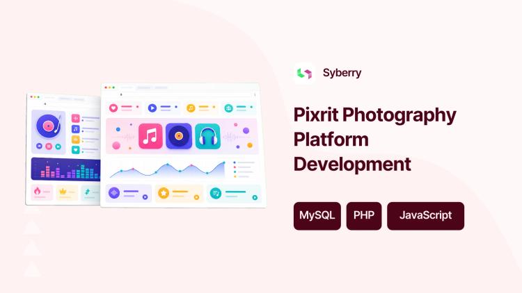 Preview of the Pixrit Photography Platform Development