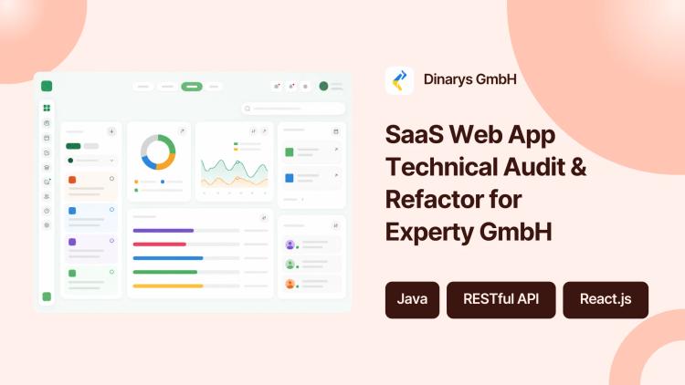 Preview of the SaaS Web App Technical Audit & Refactor for Experty GmbH