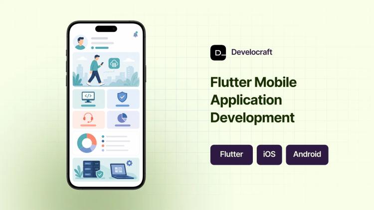 Preview of the Cross-Platform Flutter Mobile App for Software Company