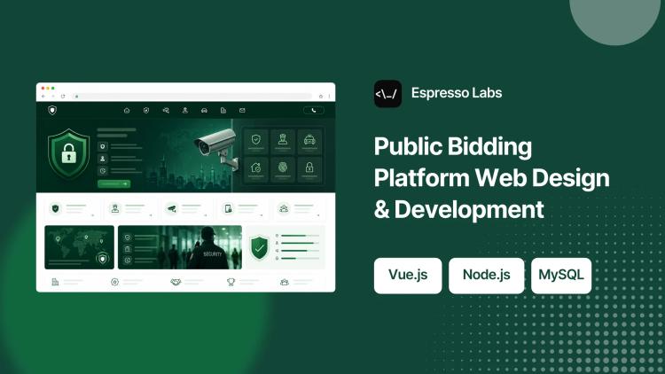 Preview of the Public Bidding Platform Web Design & Development