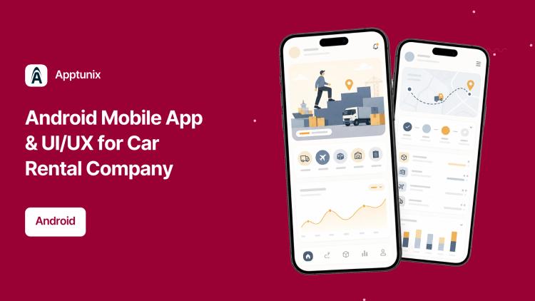 Preview of the Android Mobile App & UI/UX for Car Rental Company