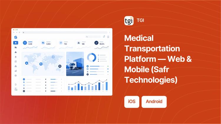 Preview of the Medical Transportation Platform — Web & Mobile (Safr Technologies)