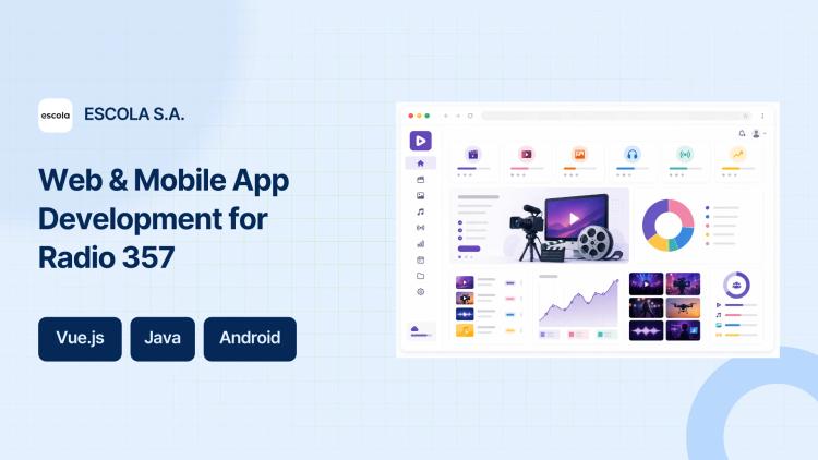 Preview of the Web & Mobile App Development for Radio 357