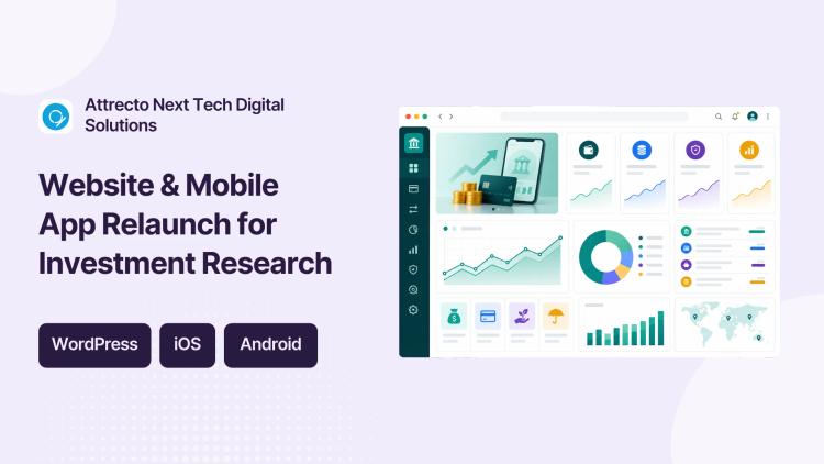 Preview of the Website Redesign and Mobile App Development for Equity Research Firm