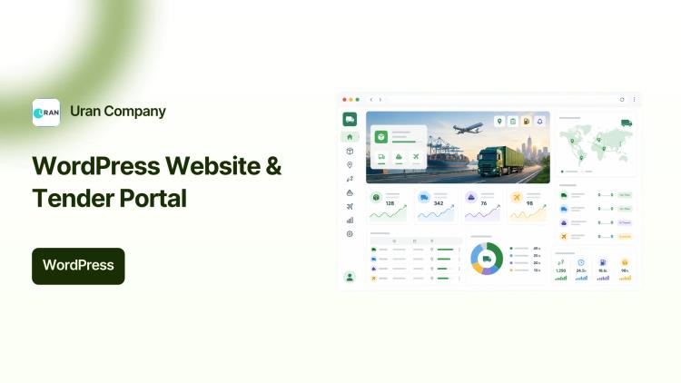 Preview of the Corporate Website & Tender Portal for Technoline Partners