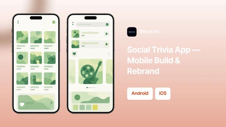 Preview of the Social Trivia Mobile App Development & Rebranding