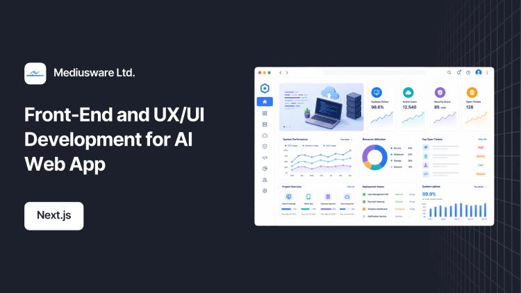 Preview of the Front-End and UX/UI Development for AI Web App