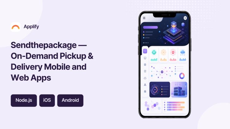 Preview of the Sendthepackage — On-Demand Pickup & Delivery Mobile and Web Apps