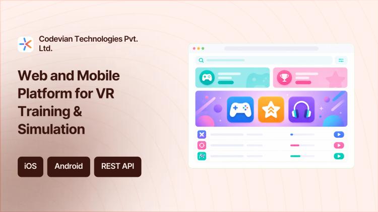 Preview of the Web and Mobile Platform for VR Training & Simulation