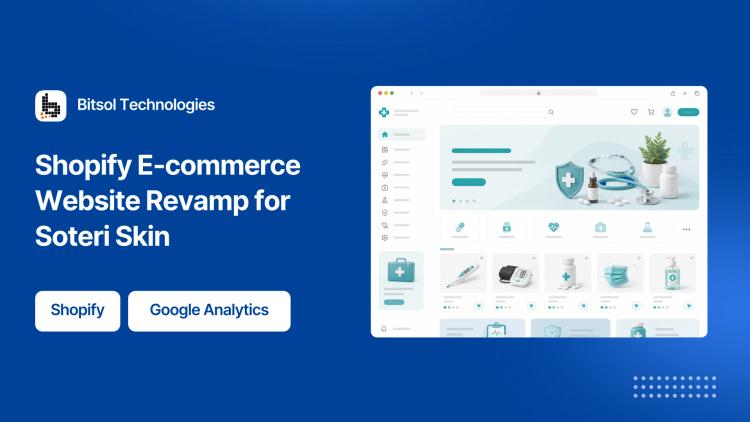 Preview of the Shopify E-commerce Redesign and Dashboard for Soteri Skin