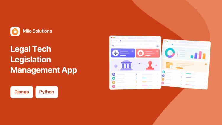 Preview of the Legislation Management Web App for Legal Tech Startup