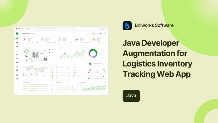 Preview of the Java Developer Augmentation for Logistics Inventory Tracking Web App