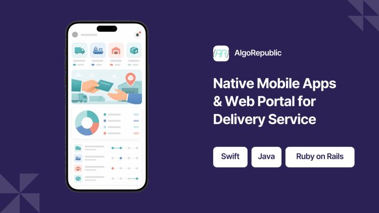 Preview of the Delivery Mobile Apps and Web Portal Development