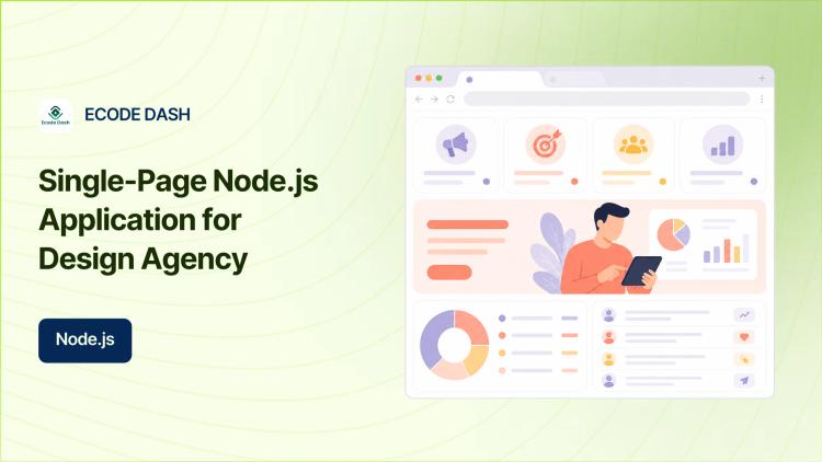 Preview of the Node.js Single-Page App for Web Design Company