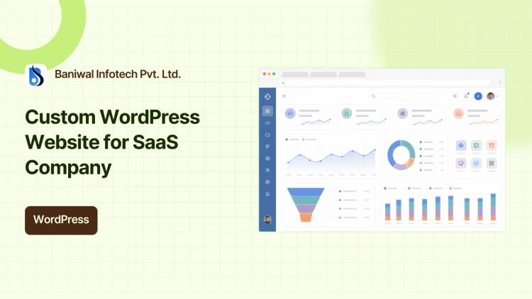 Preview of the Custom WordPress Website & Elementor Theme for SaaS Company