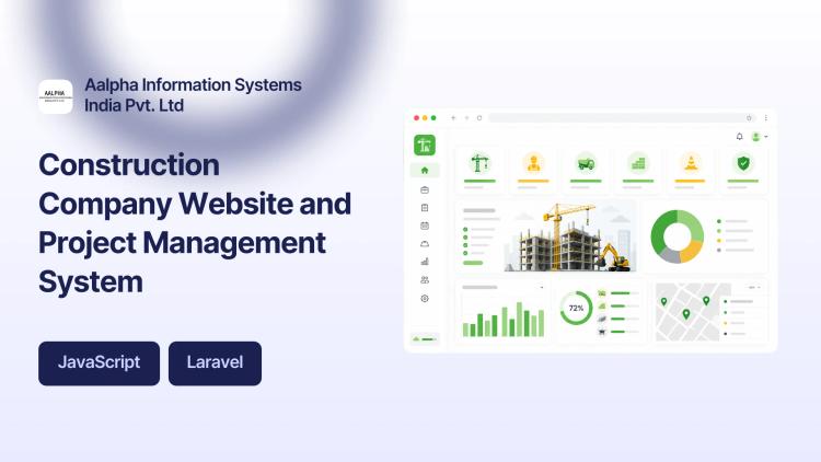 Preview of the Construction Company Website and Project Management System