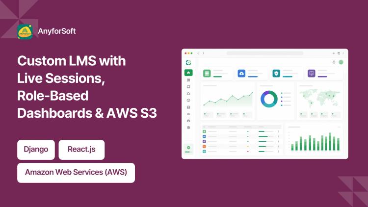 Preview of the Custom LMS with Live Sessions, Role-Based Dashboards & AWS S3