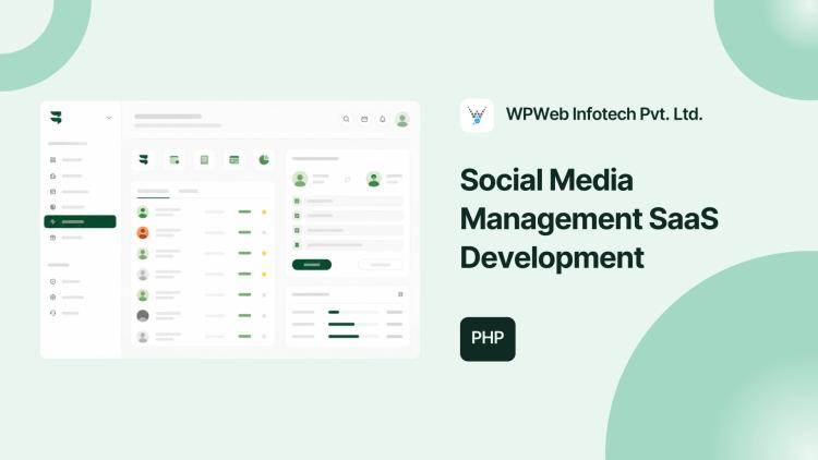 Preview of the Social Media Management SaaS Development