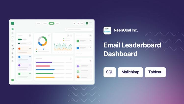 Preview of the Email Leaderboard Dashboard for Medical Education Firm