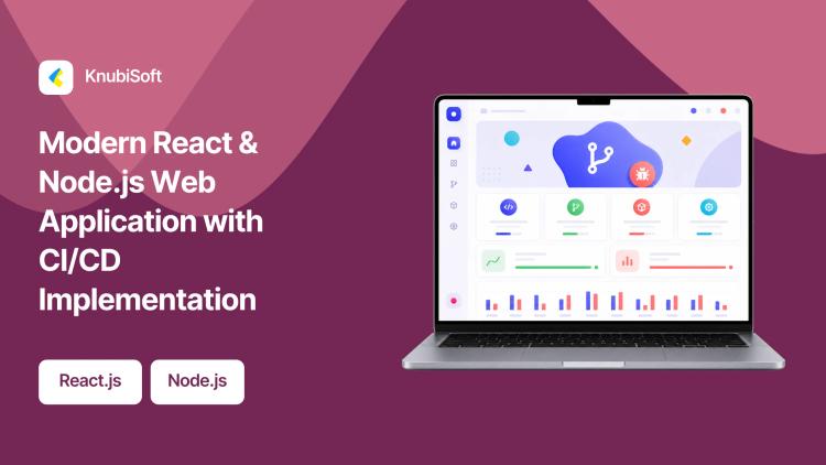 Preview of the Modern React & Node.js Web Application with CI/CD Implementation
