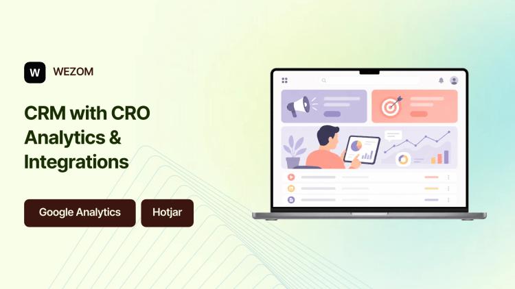 Preview of the Custom CRM Development with CRO Analytics & Integrations for UX/UI Agency