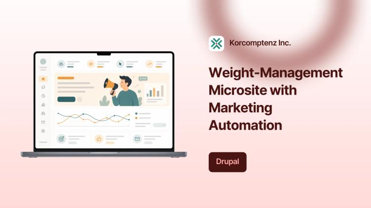 Preview of the Drupal 8 Microsite for Weight-Management Platform