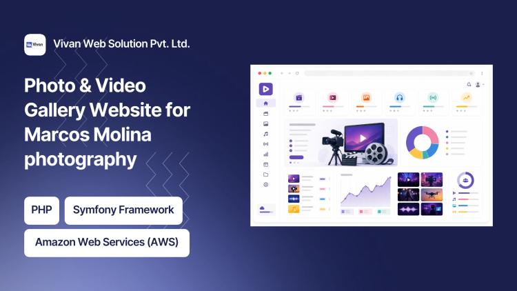 Preview of the Photo & Video Tracking Gallery Website Development