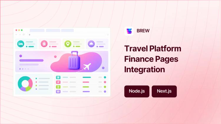 Preview of the Finance Website Integration for Travel Booking Platform