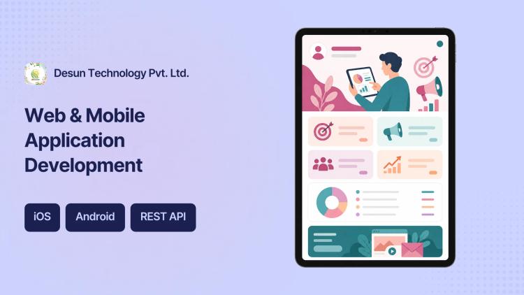 Preview of the Website and Mobile App Development for IT Solutions Company