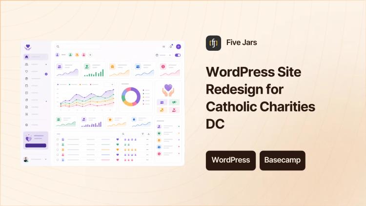Preview of the WordPress Website Development & Hosting for Catholic Charities DC