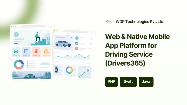 Preview of the Web & Native Mobile App Platform for Driving Service (Drivers365)