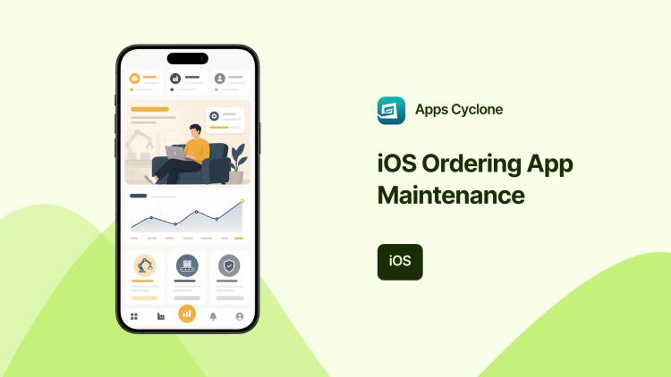 Preview of the iOS Ordering App Development & Ongoing Maintenance