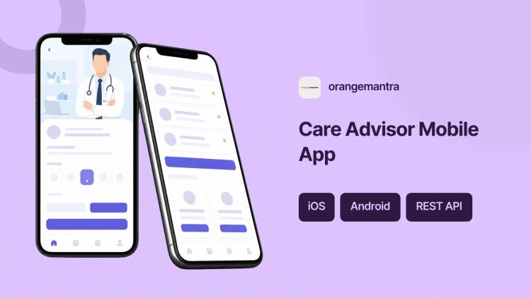 Preview of the Care Advisor Cross-Platform Mobile App for GuideCare