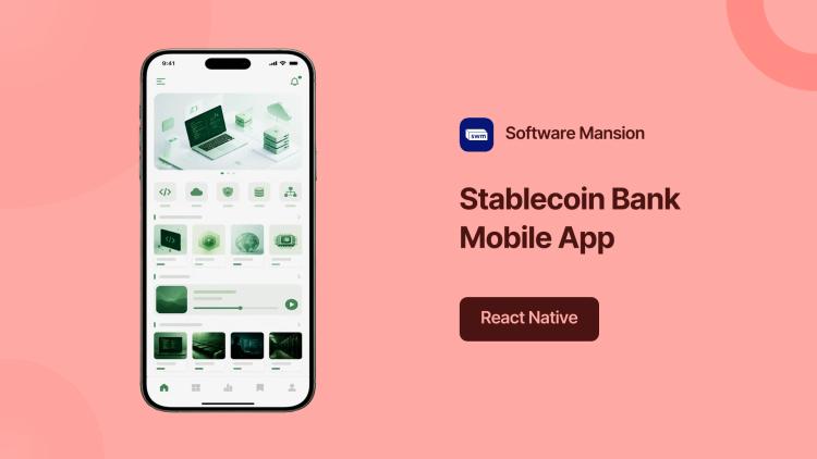Preview of the Mobile App & UI/UX for Stablecoin Personal Bank