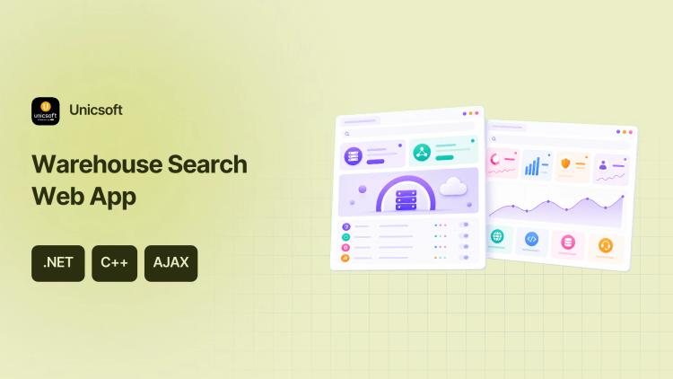 Preview of the Warehouse Inventory Search Application