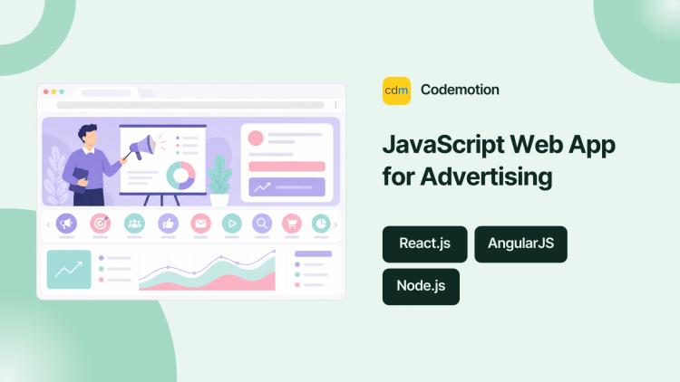 Preview of the Full-Stack JavaScript Web App for Advertising Startup