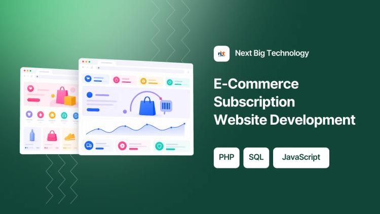Preview of the E-Commerce Subscription Website Development